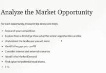 6: Analyze the Market Opportunity Analyze Market