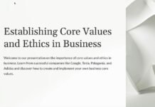 3. Core Values and Ethics Core Values