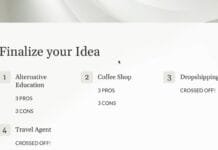 10: Finalize your Idea Finalize Your Ideas