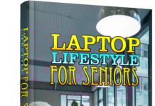 Laptop Lifestyle For Seniors. MRR Lead Magnet eBook Laptop Lifestyle