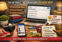 Pt 4. This is How to Set Up Your eBay UK Account Set up your eBay account