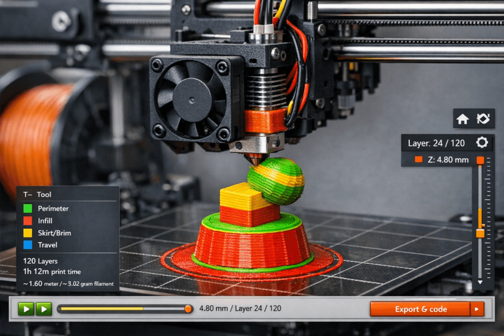 Idea Maker 3D Printer starting to print
