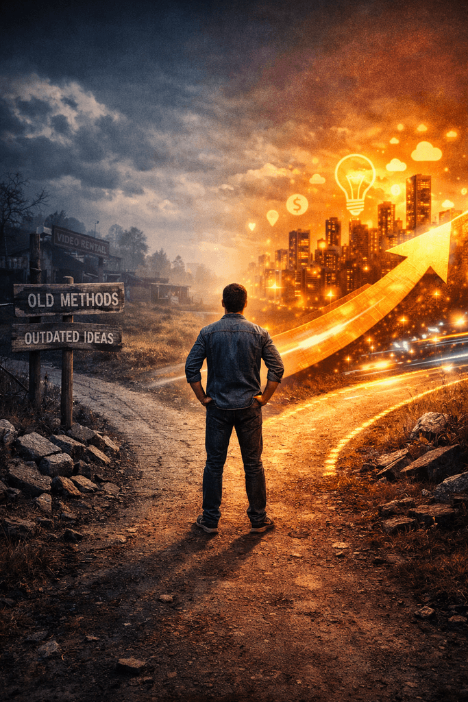 Crossroads between old and new. When to Pivot.